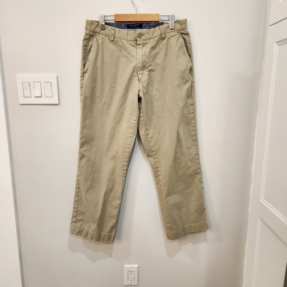 VTG Banana Republic Pants Mens 35/30 "Fits 34/28" Beige Relaxed Fit Dawson - Picture 1 of 14